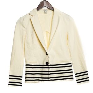 J. Crew Creme Maritime Blazer in Vanilla Size XS